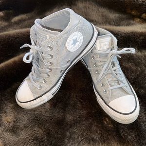 Converse Chuck Taylor All Star Mid Top Madison Women's Size 6 Grey Shoes Sneaker